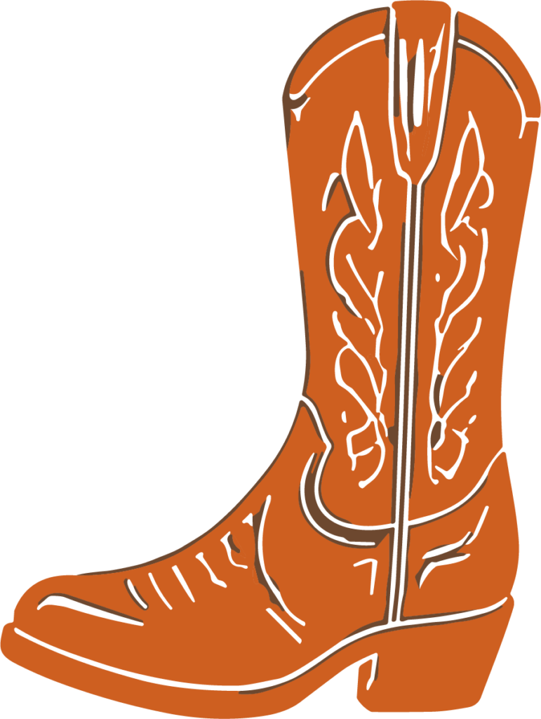 Cowboy Boot SVG Western Style Vector