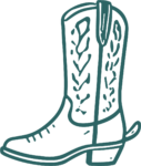 Cowboy Boot SVG Western Line Art Vector