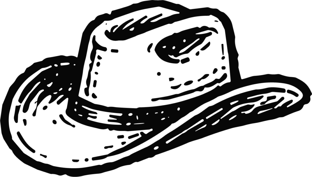 Cowboy Hat SVG Rugged Sketch Vector