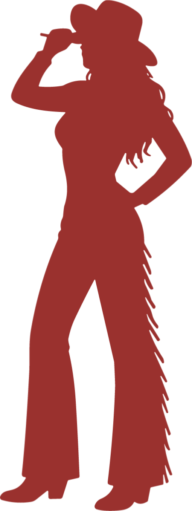 Cowgirl Silhouette SVG Western Flair Vector