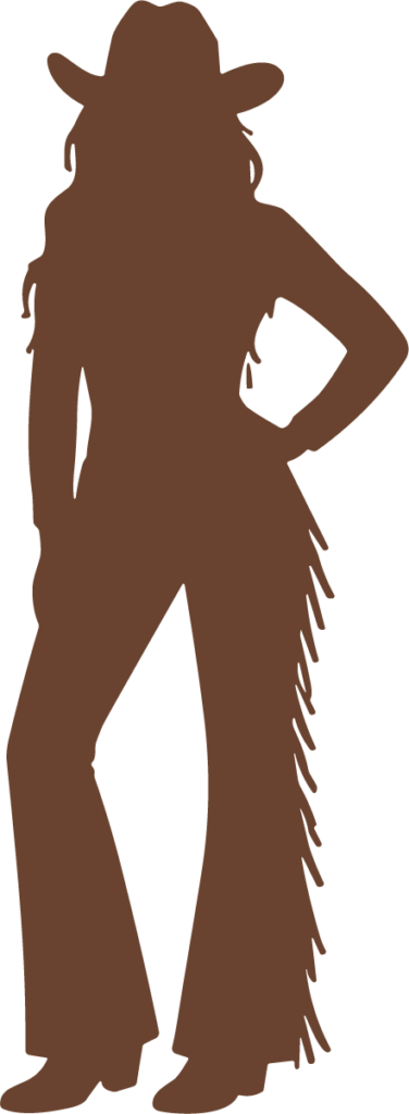 Cowgirl Silhouette SVG Western Attitude Vector