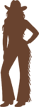 Cowgirl Silhouette SVG Western Attitude Vector