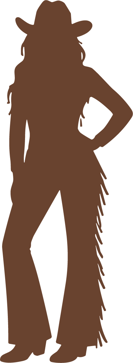 Cowgirl Silhouette SVG Western Attitude Vector - Image 1