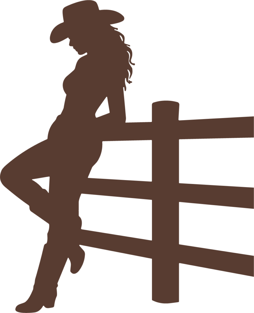 Cowgirl Silhouette SVG Western Charm Vector