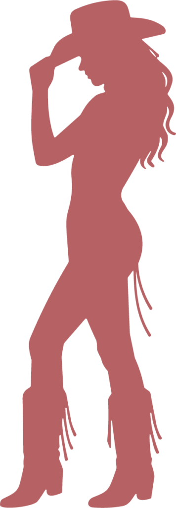 Cowgirl Silhouette SVG Western Chic Vector