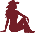 Cowgirl Silhouette SVG Western Chic Vector