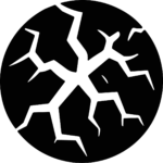 Cracked Circle SVG Shattered Fracture Vector