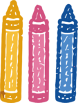 Crayons SVG Playful Doodle Vector