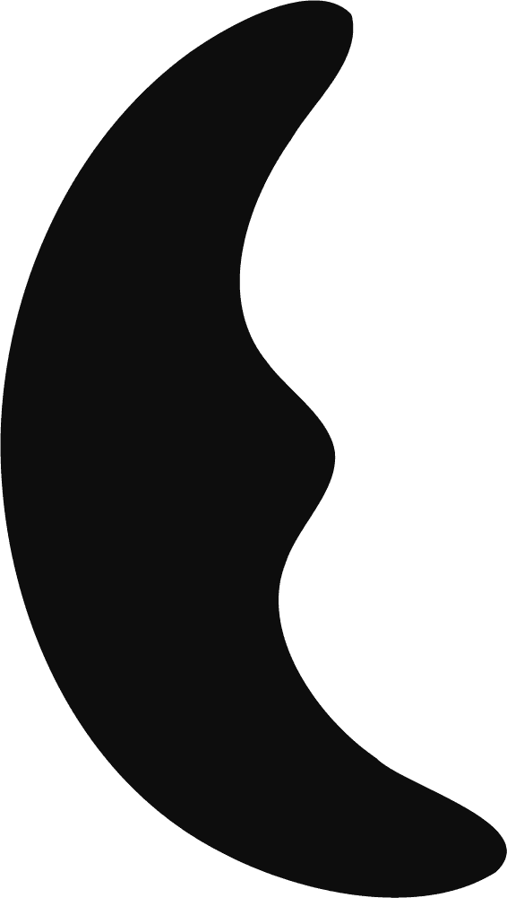 Crescent Moon SVG Sleek Silhouette Vector