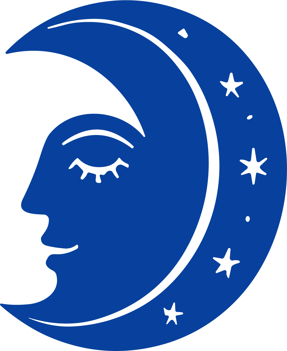 Crescent Moon Face SVG Sleepy Night Sky Vector - Image 1