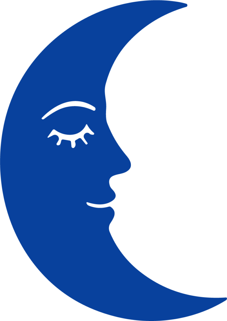 Crescent Moon Face SVG Sleepy Night Vector