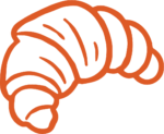 Croissant SVG Simple Outline Vector