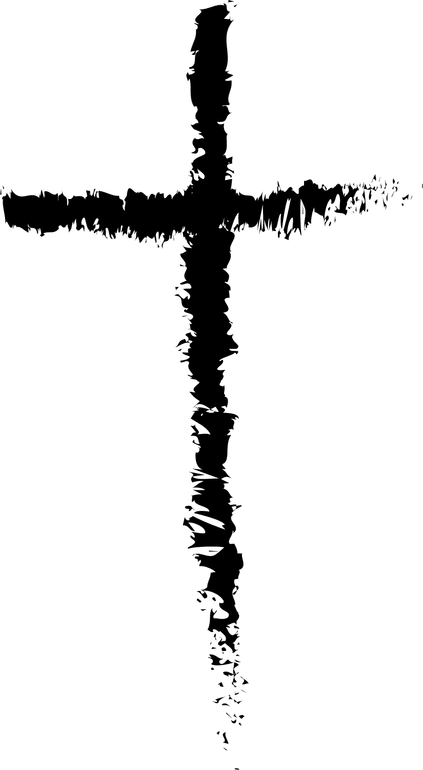 Cross Symbol Distressed Grunge Vector - Image 1