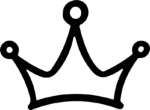 Crown SVG Bold Outline Vector