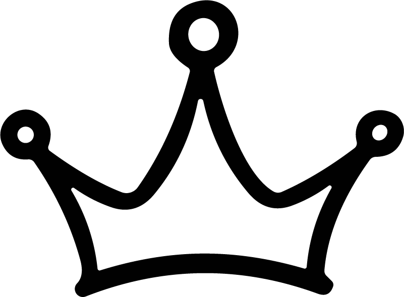 Crown SVG Bold Outline Vector