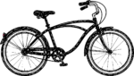 Cruiser Bicycle SVG Bold Sketch Vector