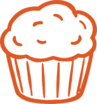 Cupcake SVG Bold Outline Vector
