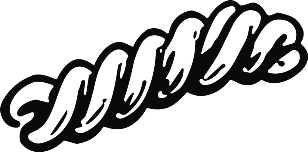 Cursive Script Lettering SVG Bold Graffiti Vector