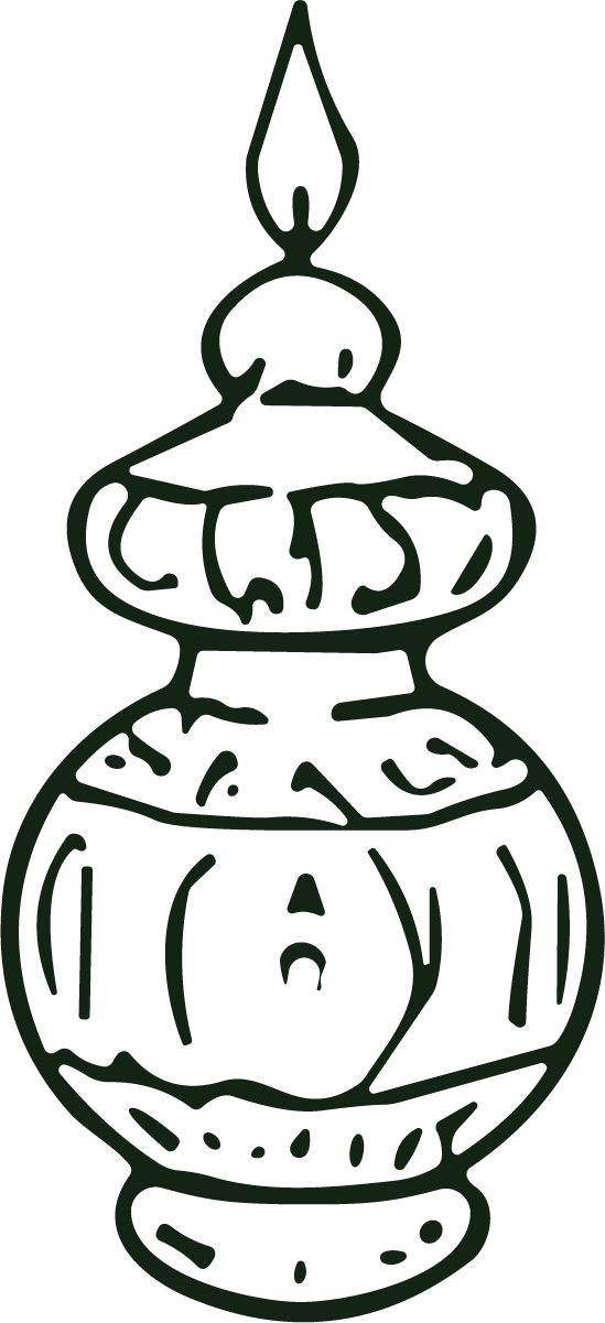 Decorative Lantern SVG Ornate Line Sketch Vector - Image 1