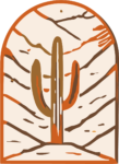 Desert Cactus Scene SVG Sunbaked Southwest Vector