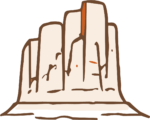 Desert Mesa SVG Rustic Sketch Vector