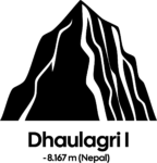 Dhaulagri Mountain SVG Bold Silhouette Vector