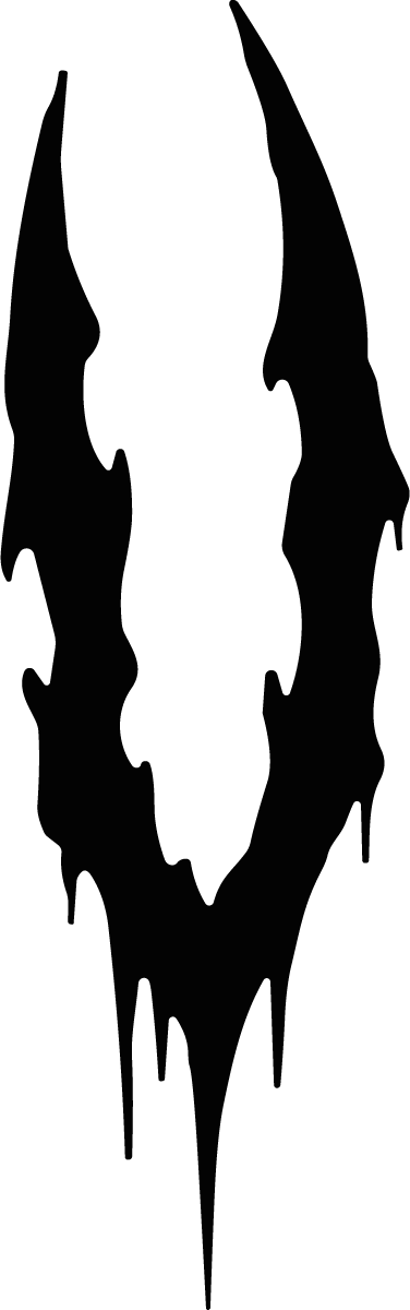Dripping Claw Shape SVG Menacing Drip Vector - Image 1