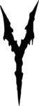 Dripping Letter Y SVG Gothic Melting Vector