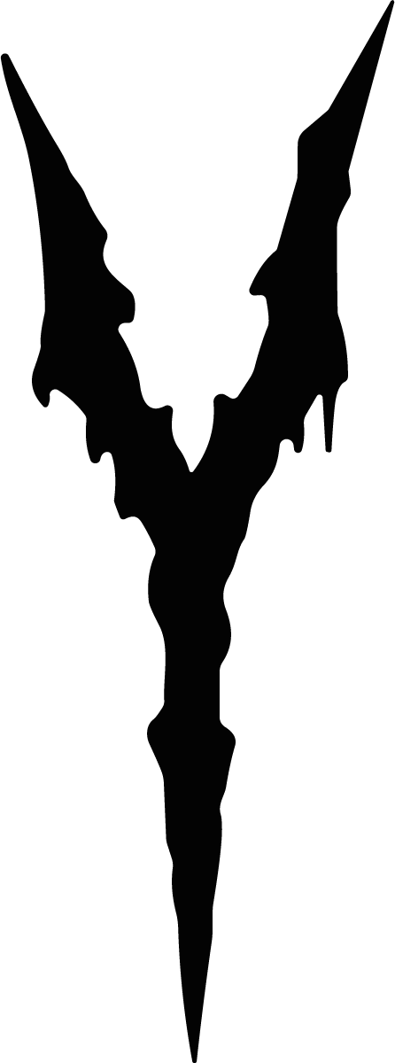 Dripping Letter Y SVG Gothic Melting Vector - Image 1