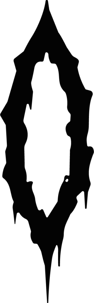 Dripping Oval Frame SVG Gothic Drip Vector