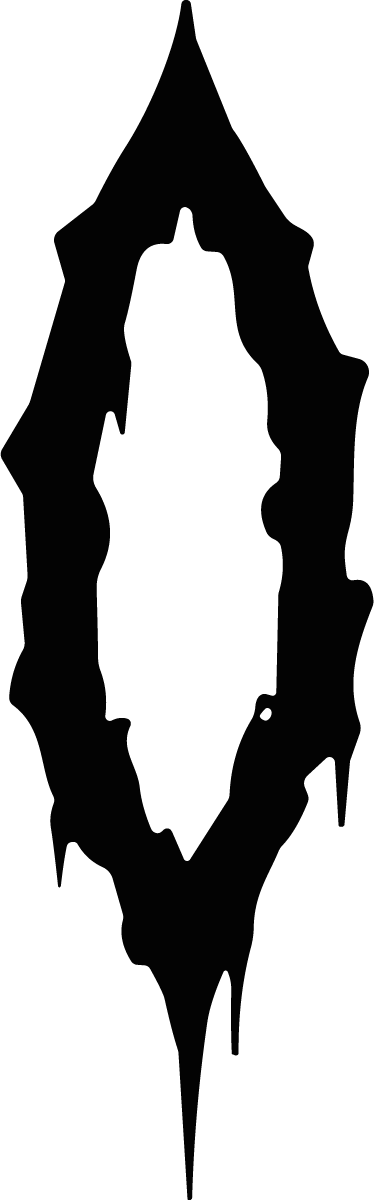 Dripping Oval Frame SVG Gothic Drip Vector - Image 1