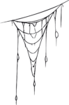 Dripping Spiderweb SVG Eerie Vector