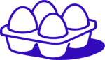 Egg Carton SVG Bold Outline Vector