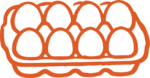 Egg Carton SVG Bold Outline Vector