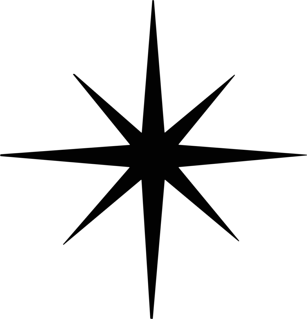 Eight Point Star SVG Sharp Sparkle Vector