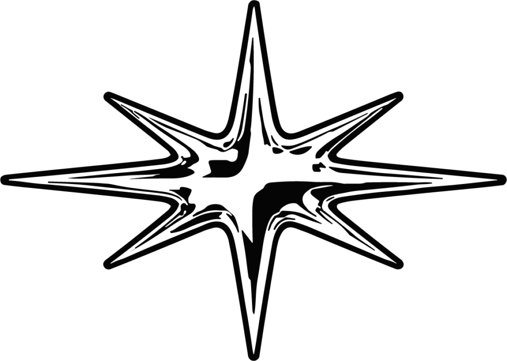 Eight Point Star SVG Bold Sparkle Vector