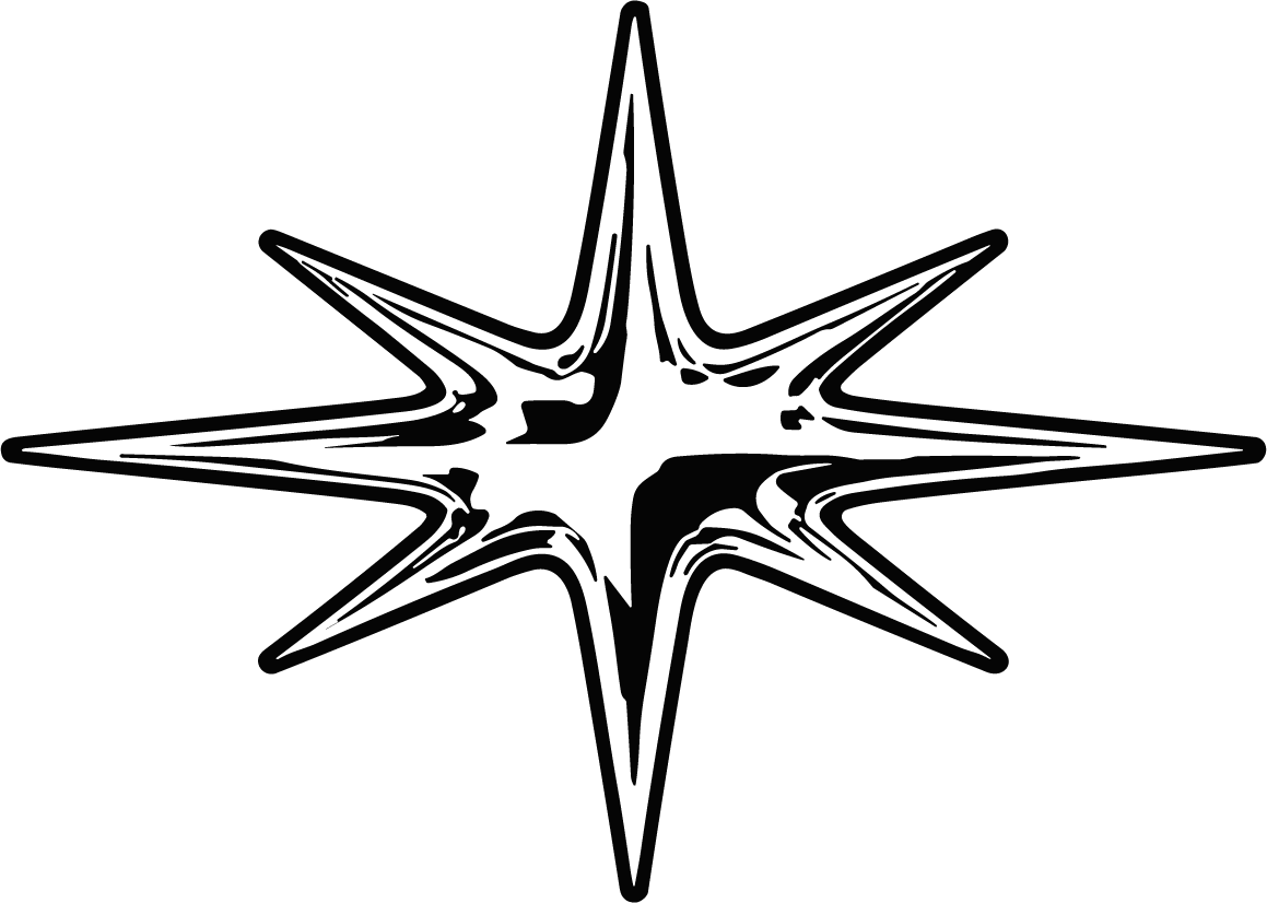 Eight Point Star SVG Bold Sparkle Vector - Image 1