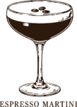 Espresso Martini SVG Vintage Line Sketch Vector