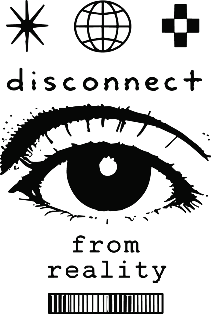 Eye Disconnect SVG Gritty Sketch Vector