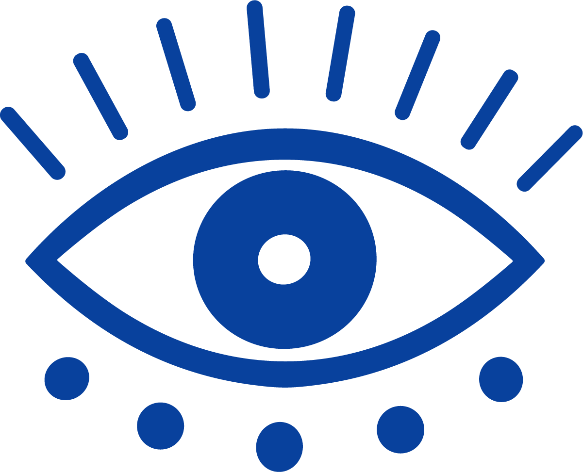 Eye Icon SVG Bold Awareness Vector - Image 1