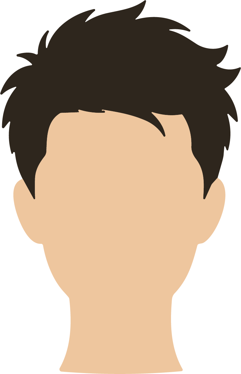Faceless Male Avatar SVG Minimalist Portrait Vector - Image 1