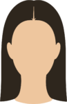 Female Face Avatar SVG Featureless Portrait Vector