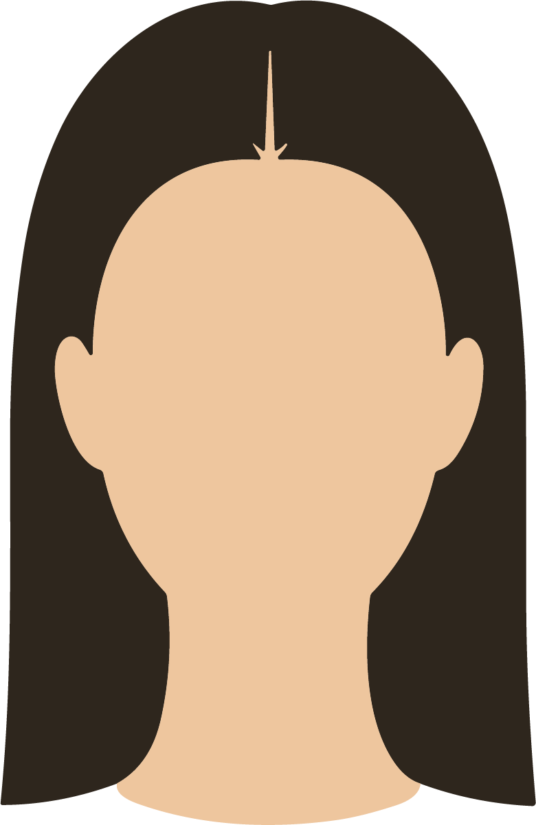 Female Face Avatar SVG Featureless Portrait Vector - Image 1