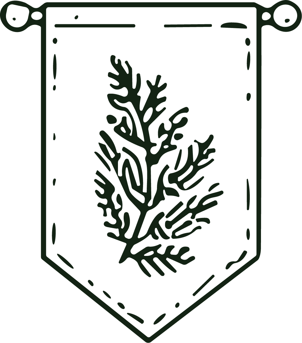 Fern Banner SVG Botanical Pennant Vector - Image 1