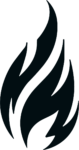 Fire Flame SVG Bold Silhouette Vector