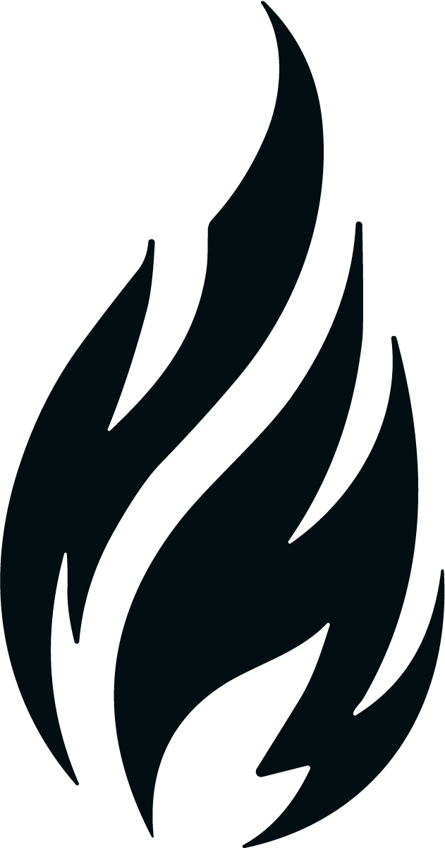 Fire Flame SVG Bold Silhouette Vector - Image 1