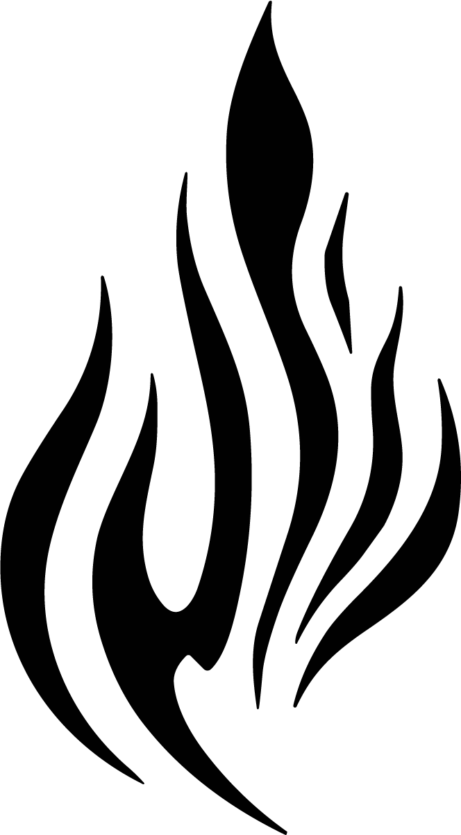 Fire Flame SVG Tribal Blaze Vector - Image 1