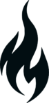 Fire Flame SVG Bold Silhouette Vector