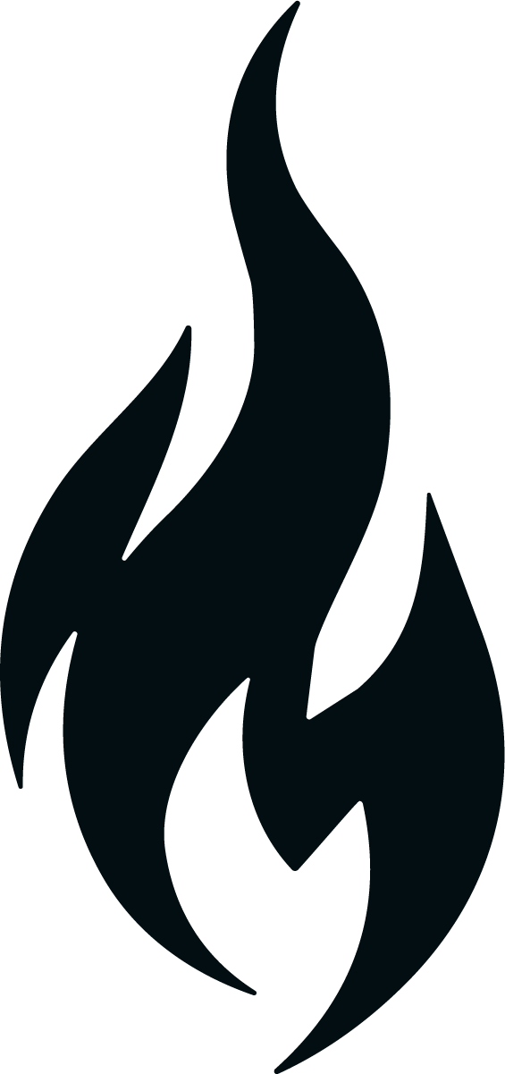 Fire Flame SVG Bold Silhouette Vector - Image 1