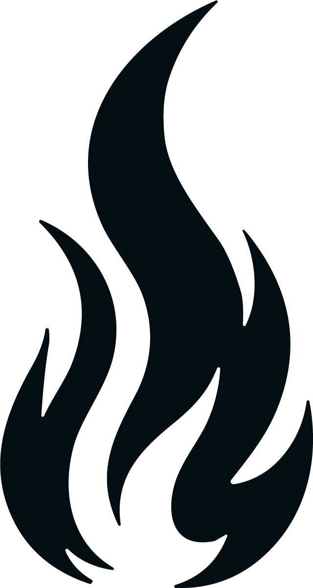 Fire Flame SVG Bold Silhouette Vector - Image 1